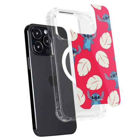 Disney Lilo and Stitch Character Pattern iPhone 16 Pro MagSafe Case